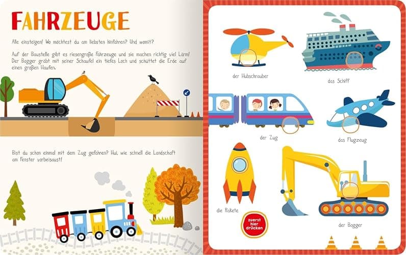 Mein sprechendes Soundbuch – Erste Wörter: 50 Wörter & Geräusche | Hochwertiges Soundbuch mit gesprochenen Wörtern und dazugehörigen Sounds für Kinder ab 24 Monaten (Mein großes Geräuschebuch) thumbnail 3