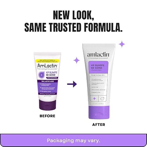 AmLactin KP Bumps Be Gone Body Cream, 15% Lactic Acid, 3 oz, 2 Pack | 15% lactic acid body cream helps smooth KP bumps, exfoliate rough skin and moisturize dryness; convenient 2 pack. thumbnail 2