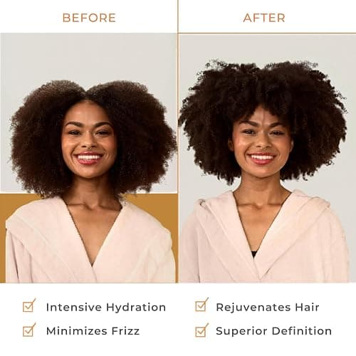 Hairitage Gentle Daily Moisture Shampoo and Conditioner Set - Split End + Bond Strengthening for Dry, Damaged Hair with Jojoba Oil - Anti-Frizz and Color Safe - Cherry + Amber Scent (21oz. 2-pack) thumbnail 5