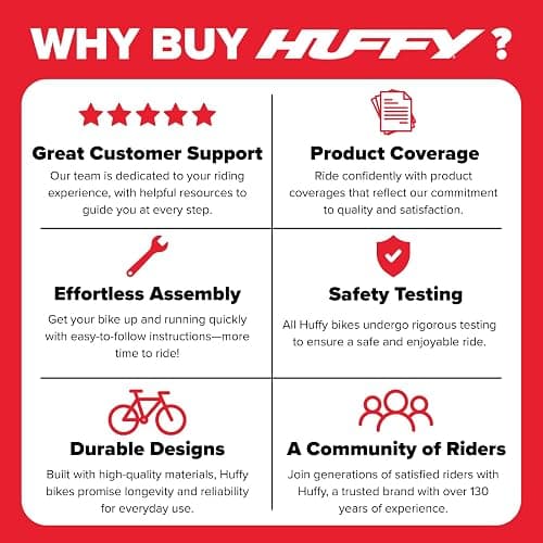 Huffy Stone Mountain Hardtail Mountain Bike for Boys/Girls/Men/Women, 20"/24"/26" Sizes, 6 or 21 Speed Shimano Twist Shifting, Front or Dual Suspension, Comfort Saddle, Sleek Colors thumbnail 6