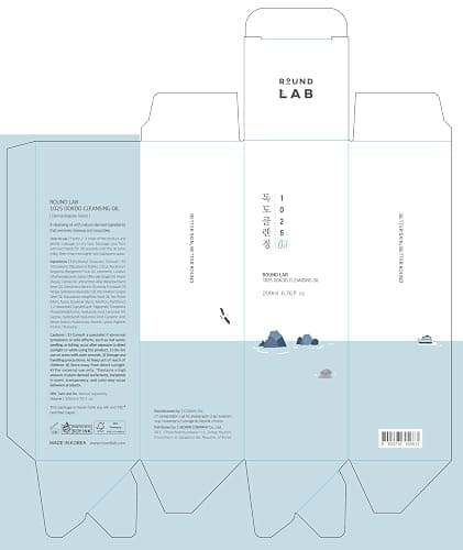 ROUND LAB Dokdo 2-Step Pore Purifying Cleanser Duo for Facial Cleansing, 1025 Dokdo Cleansing Oil and Cleanser, Makeup Blackhead Remover for Sensitive Skin, Easy to Wash, Korean Skin Care thumbnail 8