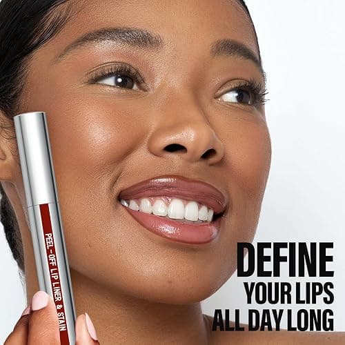 Cilrofelr Peel Off Lip Liner Stain, Long Wear Tattoo Lip Liner with Tweezer, Peel Off Lip Stain with Matte Finish, Long Lasting, Waterproof, Transfer-proof, Highly Pigmented Color (Cocoa) thumbnail 5
