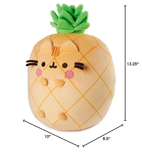 GUND Pusheen Pineapple Scented Squisheen Plush, Squishy Toy Stuffed Animal for Ages 8 and Up, Yellow, 11” thumbnail 3