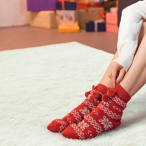 Andecor Soft Fluffy Bedroom Rugs, 4 x 6 Feet Indoor Shaggy Plush Area Rug for Boys Girls Kids Baby College Dorm Living Room Home Decor Floor Carpet, Cream White thumbnail 3