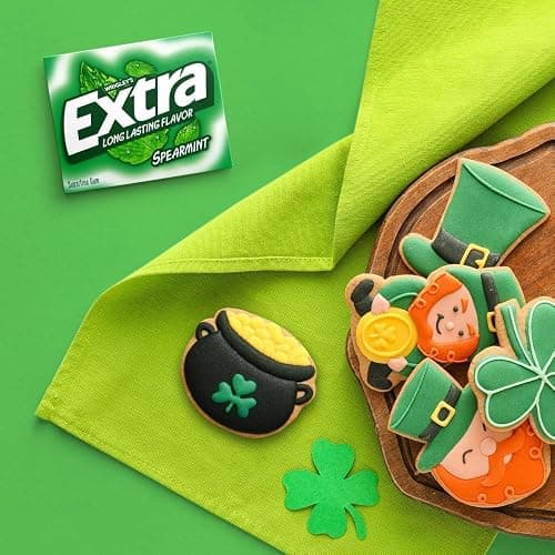 Extra Gum Spearmint Sugarfree Gum Bulk, Individually Wrapped, Perfect for Long Lasting Fresh Breath at School, Work & Travel 15 Count, Pack of 10 thumbnail 6