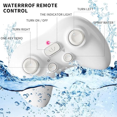 2.4Ghz Remote Control Whale Shark Toys for Boys Kids, 1:18 Scale High Simulation Whale Shark for Pool, Electric RC Shark Fish Toys with Light & Spray Water Function for 4 5 6 7 8 9 Year olds Kid thumbnail 6