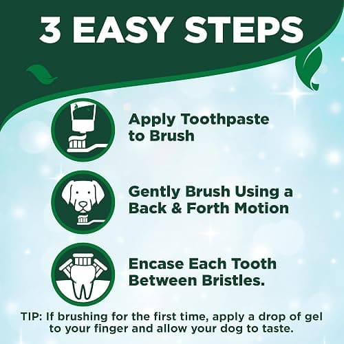 Vet's Best Dog Toothpaste & Dog Toothbrush, Dental Kit, Plaque Remover for Teeth, Whitens Teeth, Freshens Canine Breath, Veterinarian Formula, Finger Toothbrush Included thumbnail 6