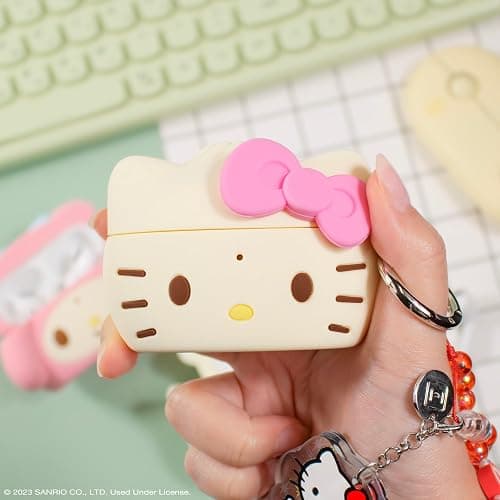 iFace x Hello Kitty and Friends Case [ Compatible with AirPods Pro 2 ][Steamed Bun Series] Silicone Protective Cover [Carabiner Clip Included] [Wireless Charging Compatible] – Hello Kitty thumbnail 4