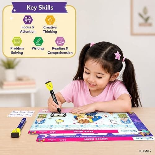 Skillmatics I Can Write Disney Princess - Reusable Preschool Learning Activities, Educational Toys & Games, Handwriting Aid, Back to School, Screen-Free Fun, Gift for Students, Kids, Toddlers Ages 3-6 thumbnail 7