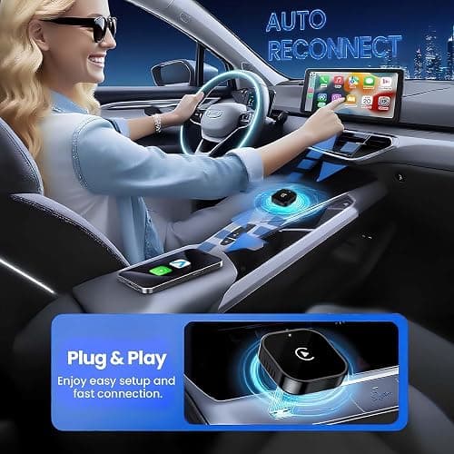 Yizro Wireless CarPlay Adapter for Apple iPhone ＆Android（2025-2026 Upgrade） Small Size, Plug and Play, Fast and Stable Connection Wireless Adapter for CarPlay＆Android thumbnail 6