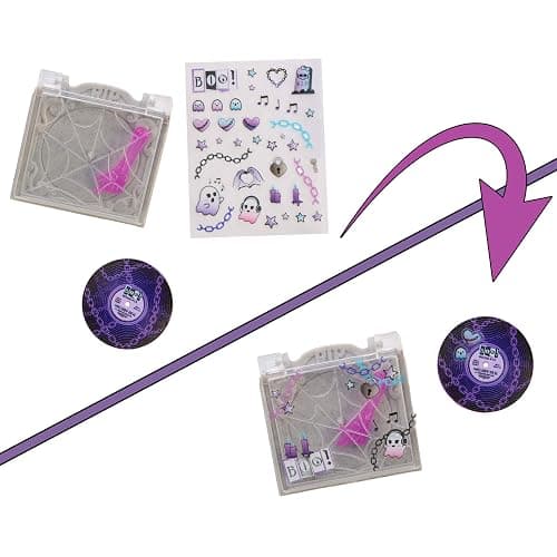 Monster High Self-Scare Secrets Spectra Vondergeist Doll and Accessories Set with 13 Realistic Surprises like Manicure Kit and Record Player, JHK46 thumbnail 4