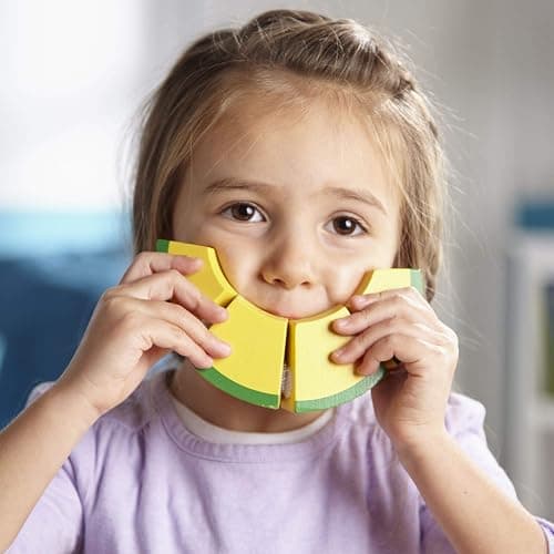 Melissa & Doug Wooden Cutting Fruit Toy Food Set & Pretend Play Kitchen Accessories, Preschool Learning Toys for Girls & Boys 3+ thumbnail 3