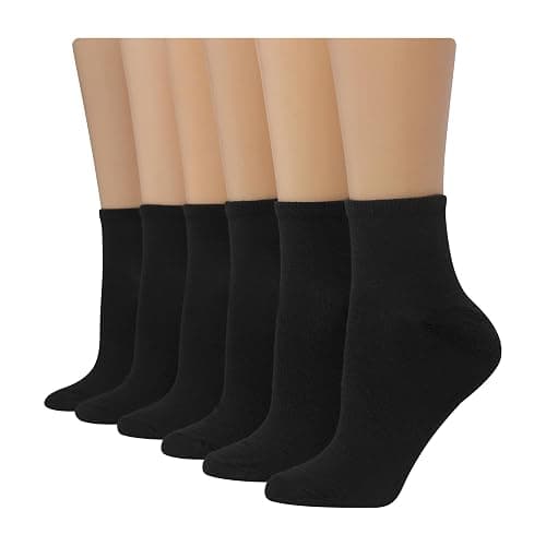 Hanes Women's 6-Pair Comfort Fit Ankle Socks - Image 1