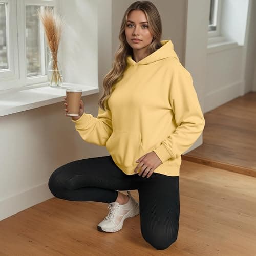 YARBCEN Womens Winter Fleece Hoodies Sweatshirts - Long Sleeve Pullover Sweaters With Pocket 2025 Fashion Outfits thumbnail 6