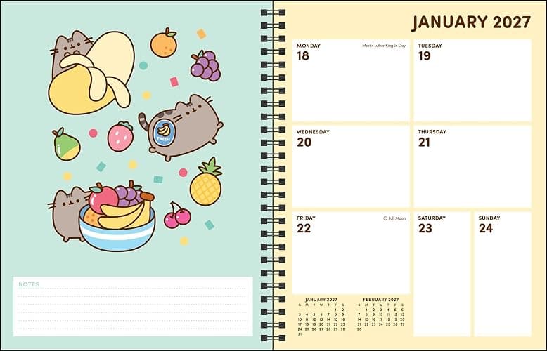 Pusheen 16-Month 2026-2027 Weekly/Monthly Planner Calendar thumbnail 6