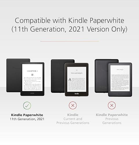 Made for Amazon, Clear Case with Screen Protector for Kindle Paperwhite & Kindle Paperwhite Signature Edition. thumbnail 3