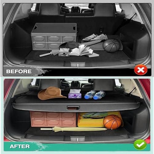 smnuxwm Canvas Cargo Cover for Volkswagen Tiguan 2018 2019-2024,Retractable Trunk Shielding Shade for VW Tiguan Accessories,Cargo Luggage Cover thumbnail 5