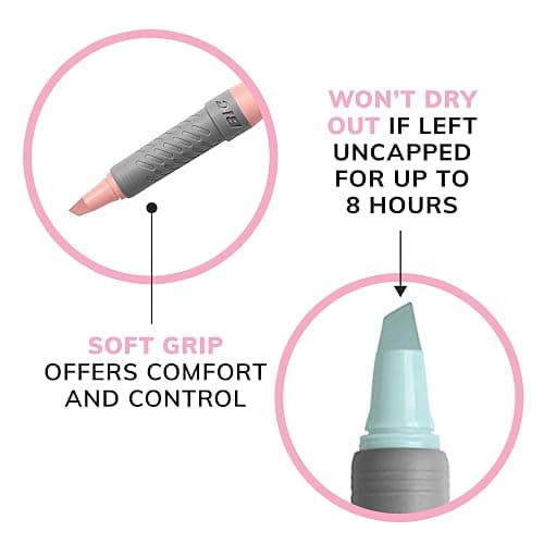 BIC Brite Liner Grip Pocket MINI Highlighter, Pastel Ink Colors, Chisel Tip, 6 Count (Pack of 1) thumbnail 7