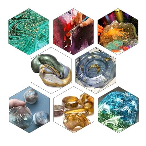 15 Bottles Slime & Candle Mica Powder, Resin Color Pigment, Epoxy Resin, Lip Gloss, Natural Powder Pigment - no label - 15 Bottles thumbnail 5