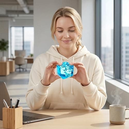 Nee doh Nice Cube - Sensory Toy with a Super Solid Squish Nice Square Shape Anxiety Sensory Squishy Fidget Toy Ice Cube Slow Rise (#001) thumbnail 6