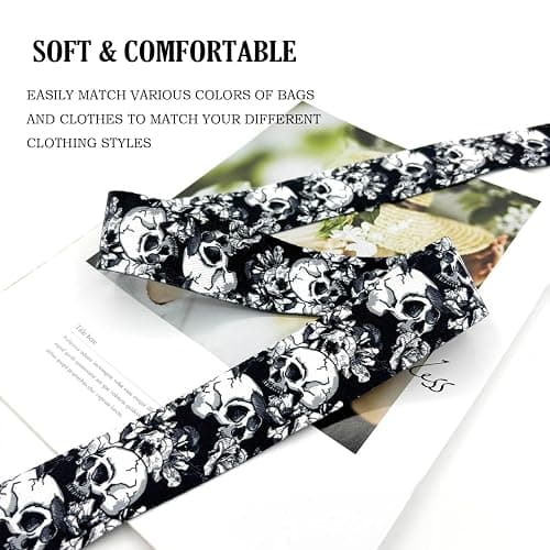 Dsigo Purse Strap, 1.5" Wide Gold Alloy Buckle Floral Printing Crossbody Shoulder Strap for Bag Handbag Crossbody Bags thumbnail 3