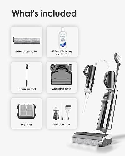 Tineco Smart Wet Dry Vacuum Cleaners, Floor Cleaner Mop 2-in-1 Cordless Vacuum for Multi-Surface, Lightweight and Handheld, Floor ONE S5 Combo thumbnail 9