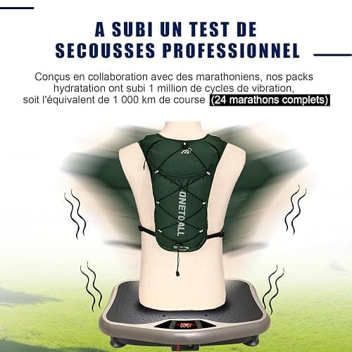 ONETOALL Gilet Hydratation Running Femme avec Flasque Running de 500 ML/Poche à Eau de 2L, Sac Hydratation Running Homme Léger 6L, Gilet Trail pour Jogging Vélo Marathon Moto, 150 g thumbnail 9
