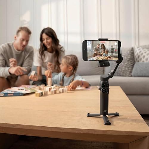 DJI Osmo Mobile 8 Advanced Tracking Combo Gimbal Stabilizer for Phone, AI Native Tracking with Audio & Lighting, 360° Pan Rotation, Built-in Extension Rod & Tripod, 10h Battery, Extension Rod thumbnail 10