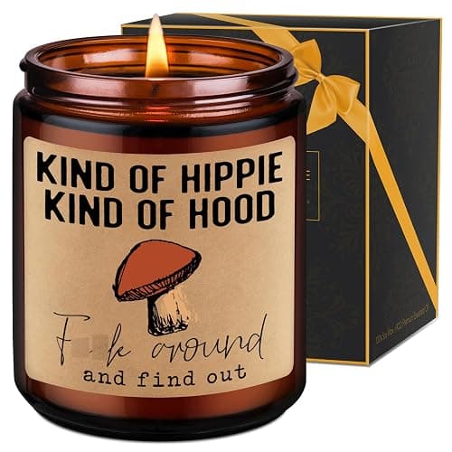 “Kind of hippie kind of hood” lavender candle - Image 1