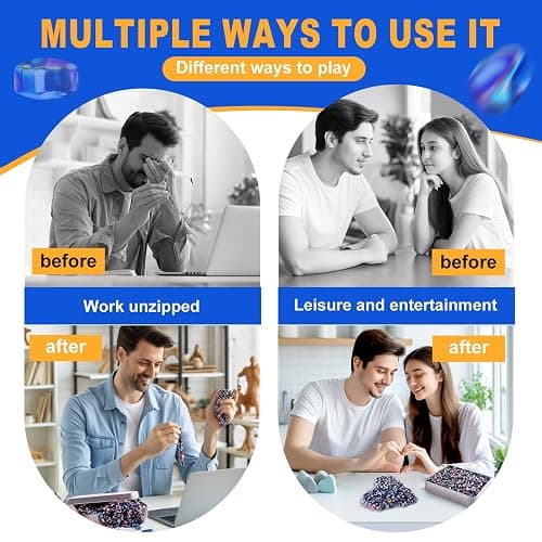 580PCS Magnetic Fidget Toys for Adults – Magnet Fidget, Magnetic Balls, Beads, Rocks & Ferrite Putty – Stress Relief Kit for ADHD, Anxiety & Autism, Desk & Office Sensory Toys, Colorful Adult Gifts thumbnail 5