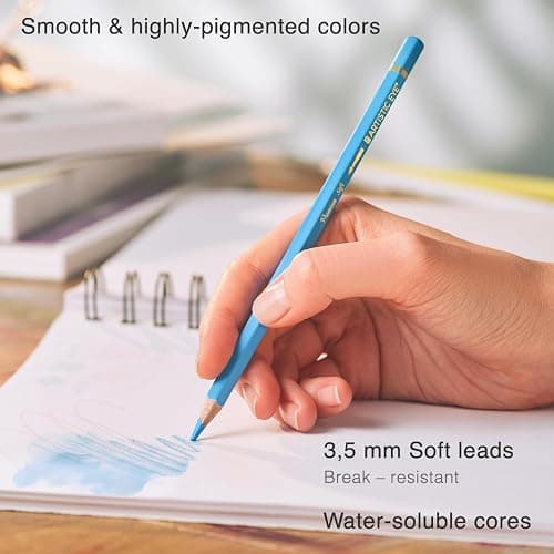 ARTISTIC EYE Premium Watercolor Pencils | Set of 72, Quality 3.5mm Soft Core Leads, Water-Soluble Pencils, Perfect for Beginner & Advanced Artists thumbnail 3