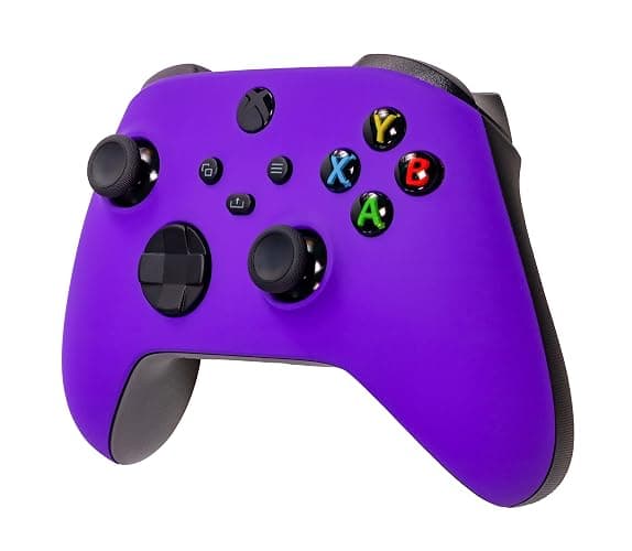 Xbox One Series X S Custom Soft Touch Controller - Soft Touch Feel, Added Grip, Vibrant Purple Color - Compatible with Xbox One, Series X, Series S thumbnail 2