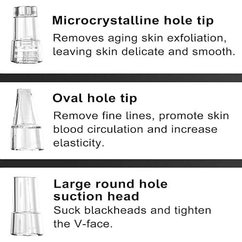 Skin Pore Cleaner Electric Blackhead Remover Vacuum Rechargeable Face Cleanser with Led Screen 6 Suction Probes 3 Modes for Women Men Removal Tools A E thumbnail 2