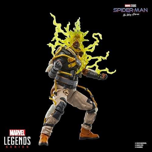 Marvel Legends Series Marvel’s Electro, Spider-Man: No Way Home Collectible 15-cm Action Figure, Blue and Yellow thumbnail 8