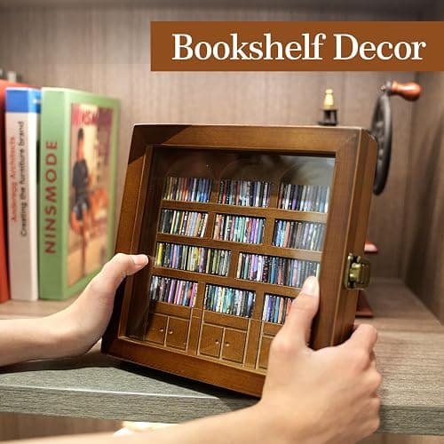 WifePro Anxiety Bookshelf – Mini Books Display for Stress Relief and Fun Decor, Perfect Decorative Miniature Library for Book Lovers, Ideal for Home Decor, Office Décor, and Thoughtful Gift - Walnut thumbnail 6