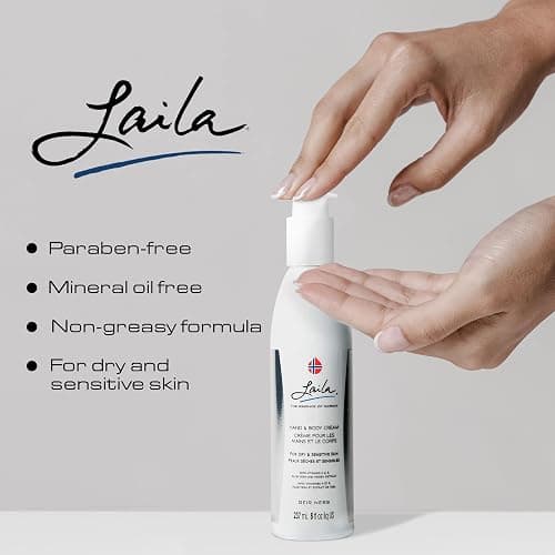 Geir Ness Laila Hand & Body Cream - Skin Moisturizing and Nourishing Formula for Soft and Smooth Hands - Vitamin A & E, Aloe Vera and Honey Extract thumbnail 7