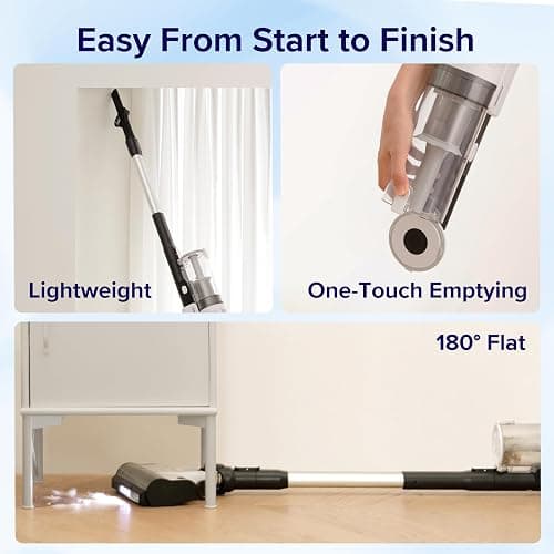 LEVOIT Cordless Vacuum Cleaner, Stick Vac with Tangle-Resistant Design, Up to 50 Minutes, Powerful Suction, Rechargeable, Lightweight, and Versatile for Carpet, Hard Floor, Pet Hair, LVAC-200 thumbnail 6