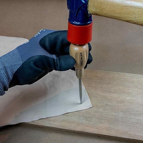 General Tools Scratch Awl Tool with Hardwood Handle - Scribe, Layout Work, & Piercing Wood - Alloy Steel Blade thumbnail 7