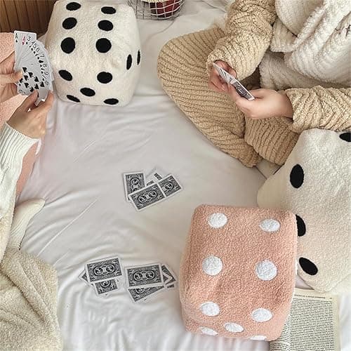 SPIOKLFD Dice Plush Pillow,Cute Plush Dice Toy,Plush Stuffed Dice Toys,Creative and Fun Simulation Cube Pillow Fill Soft Sofa Cushion,Perfect for Learning and Gaming Nights Creative Home Decoration thumbnail 5