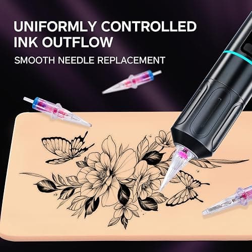 50Pcs Tattoo Cartridge Needles Assorted Mixed Size # 12 Round Liner -3RL 5RL 7RL 7RM 9RM Tattoo Needles Friendly for Tattoo Beginners thumbnail 5