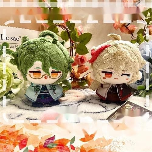 TOPLITHE Genshin Impact Kuscheltier, Anime Plüschtier Niedliche Weiche Stoffpuppe Schlüsselanhänger, Carcoon Figur Als Geschenk for Fans (Size : Arlecchino) thumbnail 6