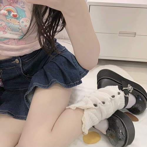 Lebaley Kawaii Leg Warmers Y2K Harajuku Legs Warmer for Girls Women Lolita Accessorie Gothic Long Sock Winter Ankle Warmers thumbnail 6