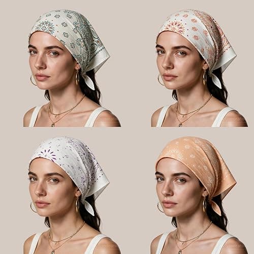 The Peacock Crew Premium Soft Cotton Bandanas Pack for Men and Women Paisley 22 x 22 inches thumbnail 3