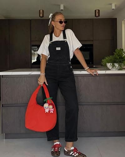 POTILI Casual Denim Overalls for Women Loose Wide Leg Pants Adjustable Jean Jumpsuits with Pockets Summer 90s Outfit 2026 thumbnail 3