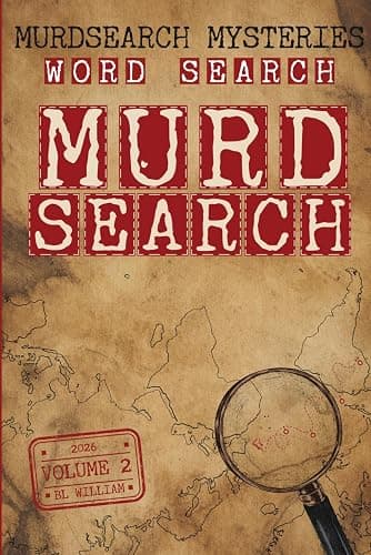 MurdSearch Mysteries Volume 2: 120 Murder Mystery Word Search Puzzles to Solve | A Detective Activity Book for Adults - Image 1