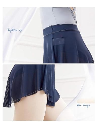 Daydance Mesh Pull On Ballet Skirt Elastic Point Dance Skirt for Teen Girls 12-14 Years, Women thumbnail 4