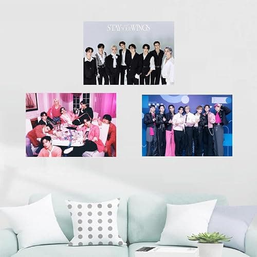 MeiYiYou 8PCS Stray-k Posters,2025-2026 Stray-k Album Poster Wall Painting Photos Art for Birthday Party Decoration(Purple) thumbnail 3