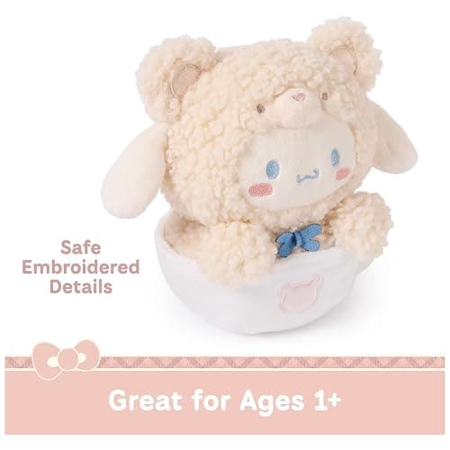 GUND Sanrio Official Hello Kitty and Friends Cinnamoroll Café Latte Teddy Bear Plush, Collectible Plush Toy, Stuffed Animal for Ages 1 and Up, 6” thumbnail 4