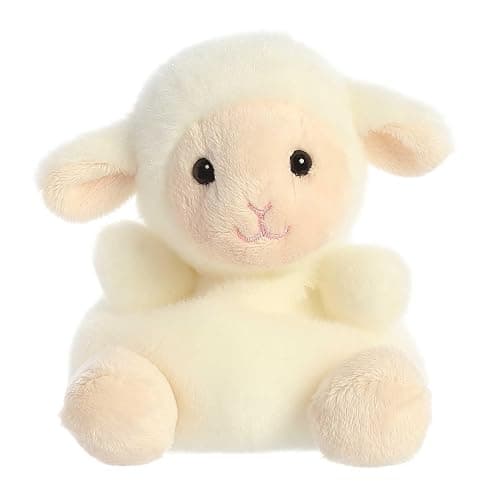 Aurora® Adorable Palm Pals™ Woolly Lamb™ Stuffed Animal - Fun Collectible Plush for Kids and Adult Collectors - Perfect for Decorating Rooms and Birthday Gifts - White 4.5 Inches - Image 1