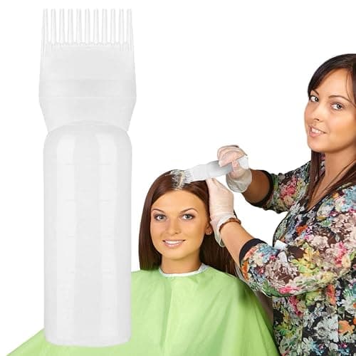 Applikator Flasche Haare, Wurzelkamm-Applikator-Flasche Für Haare, Haarfärbebürste Flasche, HaarfäRbekamm Applikator HaarfäRbeflasche Mit Pinsel, Haarfärbe Werkzeuge Flasche thumbnail 8